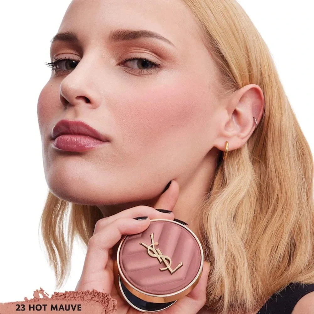 Saint Laurent Blush Compact in Dusty Rose
